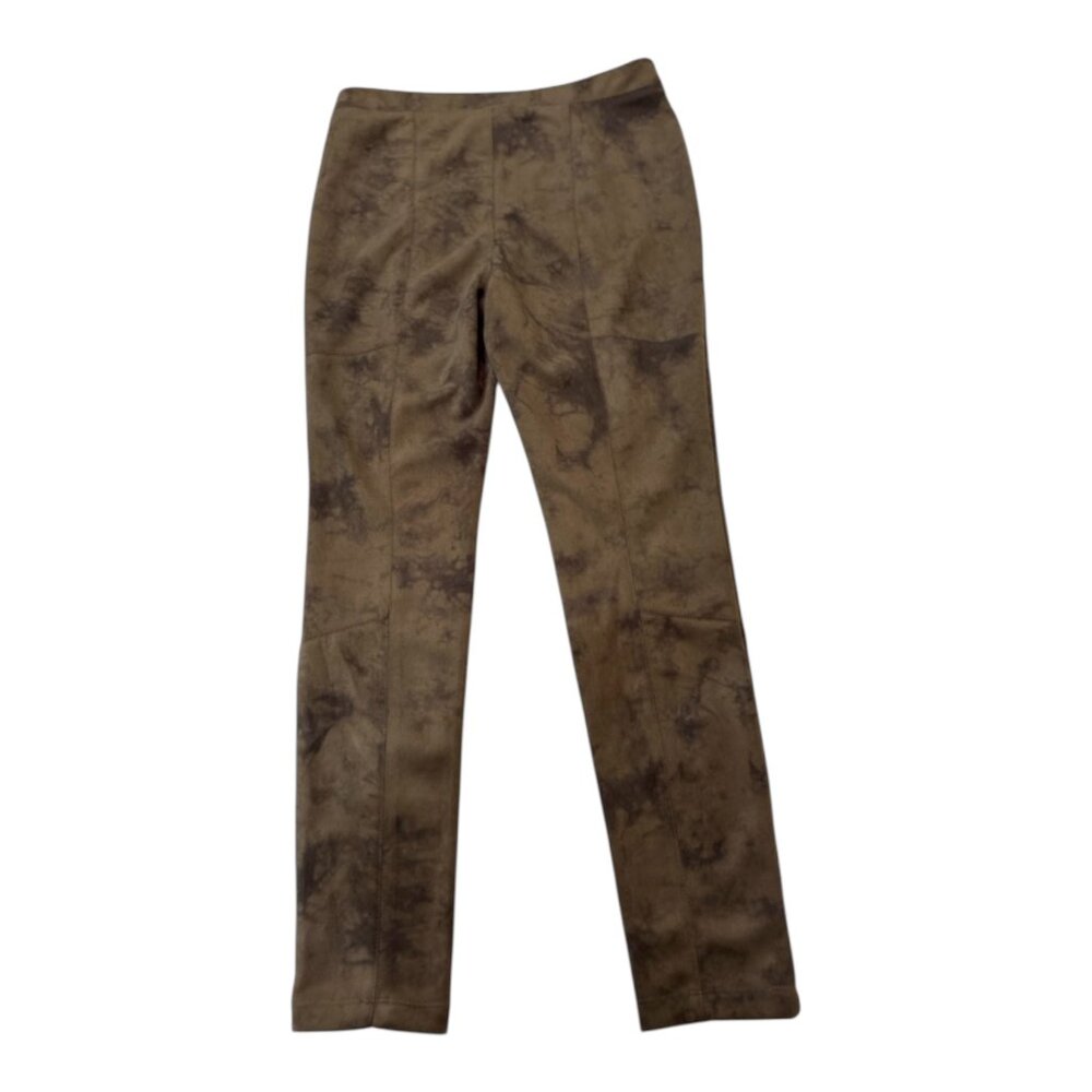 Tahari‎ Green and Black Faux Leather Stretch Pants. Women's - Size S - Picture 3 of 6